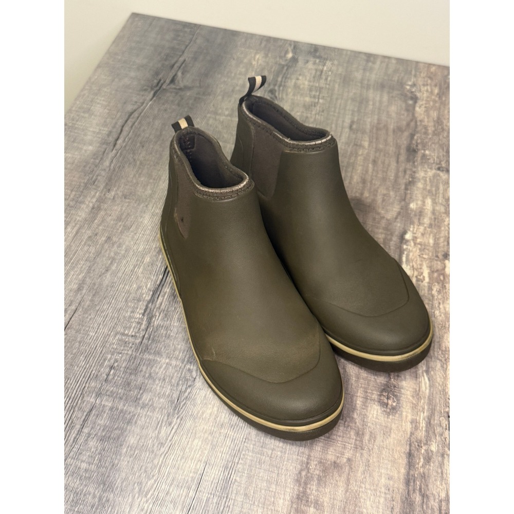 Gator Waders Mens Camp Boots Olive Green Waterproof Rubber Ankle Deck Boots 11